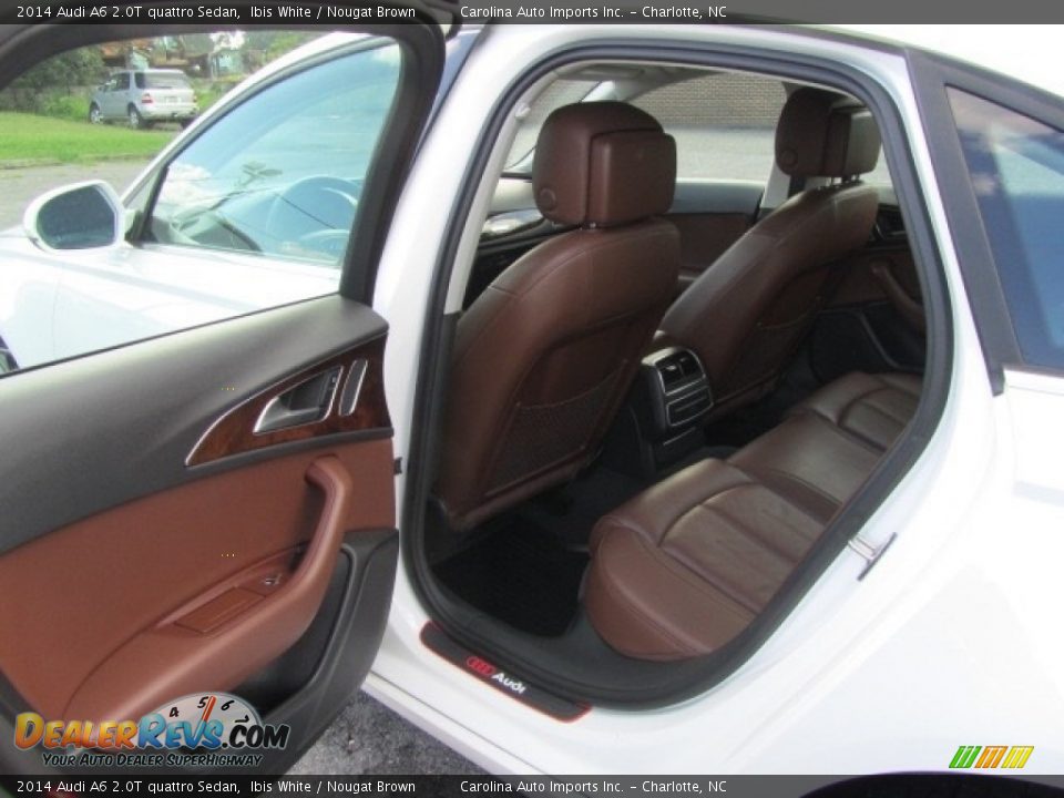 2014 Audi A6 2.0T quattro Sedan Ibis White / Nougat Brown Photo #19