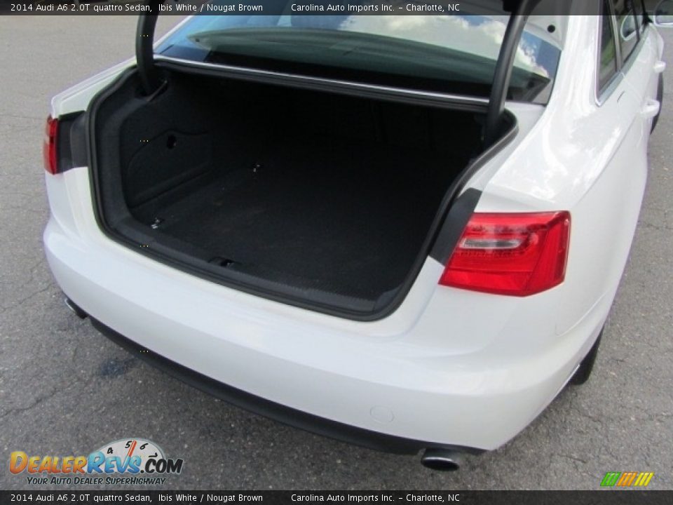 2014 Audi A6 2.0T quattro Sedan Ibis White / Nougat Brown Photo #20