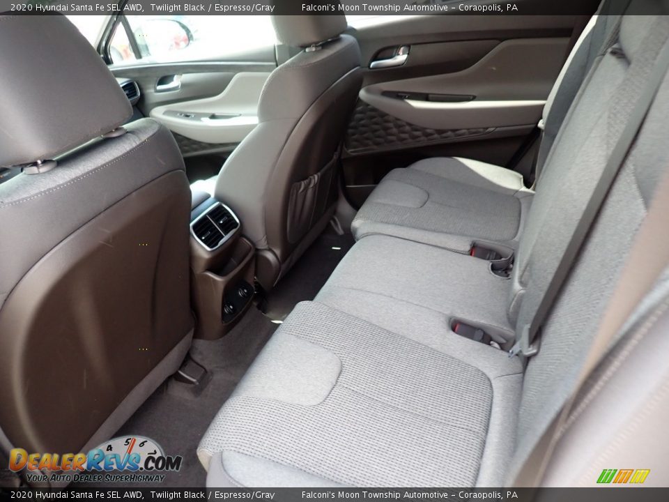 2020 Hyundai Santa Fe SEL AWD Twilight Black / Espresso/Gray Photo #8