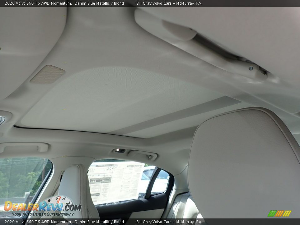 2020 Volvo S60 T6 AWD Momentum Denim Blue Metallic / Blond Photo #12
