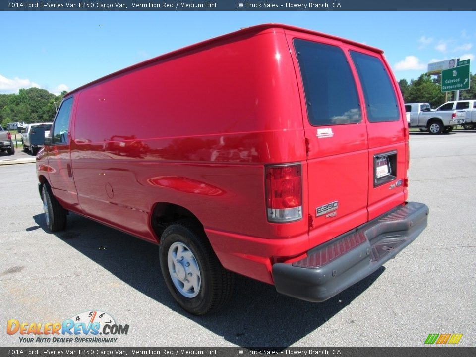 2014 Ford E-Series Van E250 Cargo Van Vermillion Red / Medium Flint Photo #3