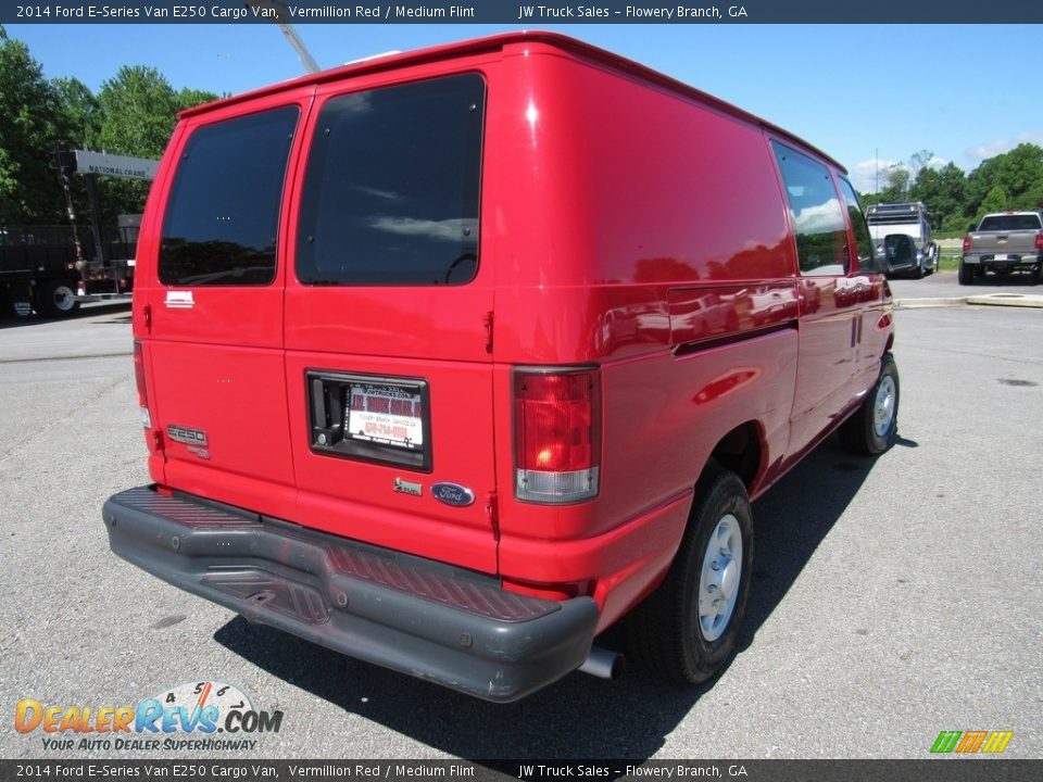 2014 Ford E-Series Van E250 Cargo Van Vermillion Red / Medium Flint Photo #5