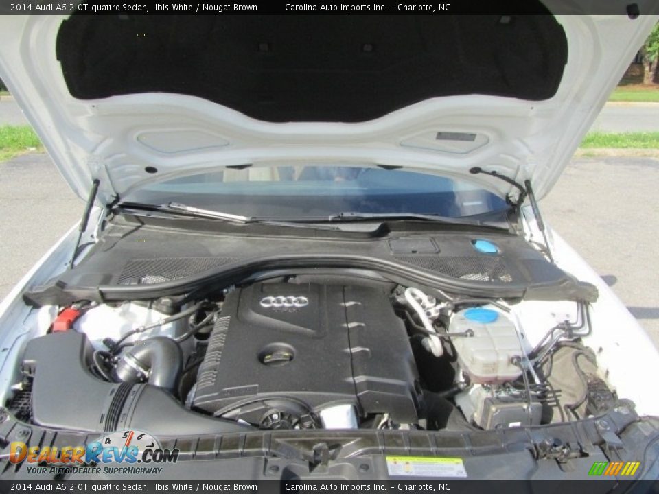 2014 Audi A6 2.0T quattro Sedan Ibis White / Nougat Brown Photo #25