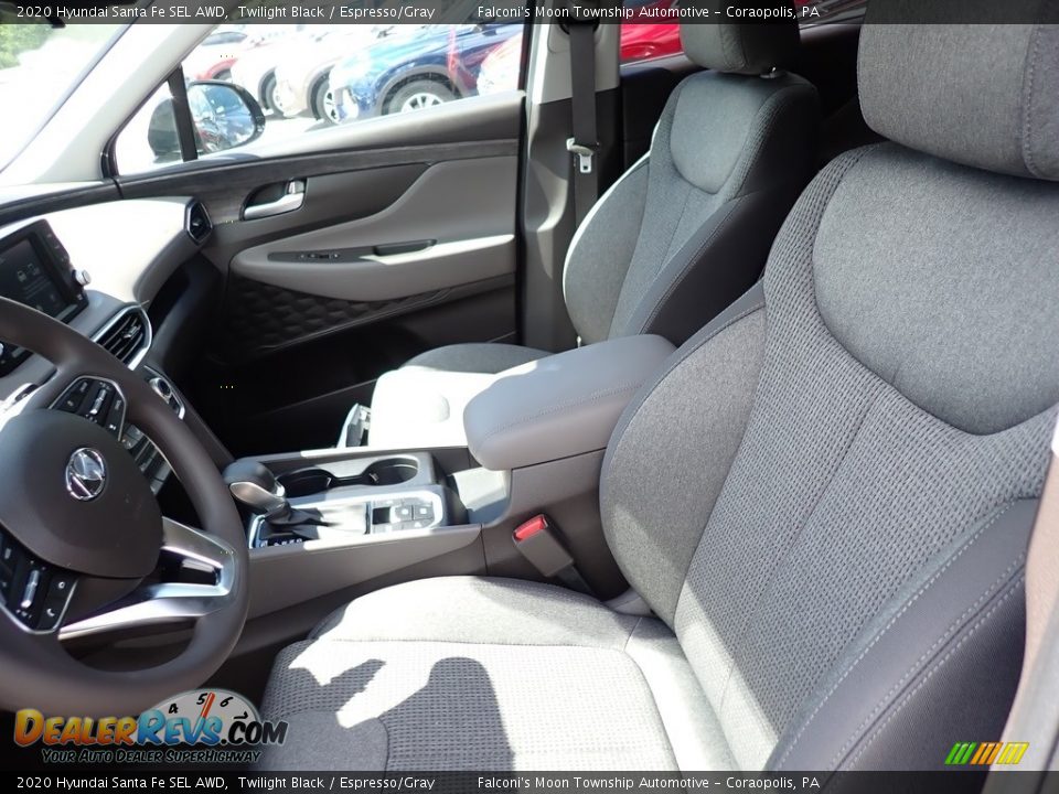 2020 Hyundai Santa Fe SEL AWD Twilight Black / Espresso/Gray Photo #11