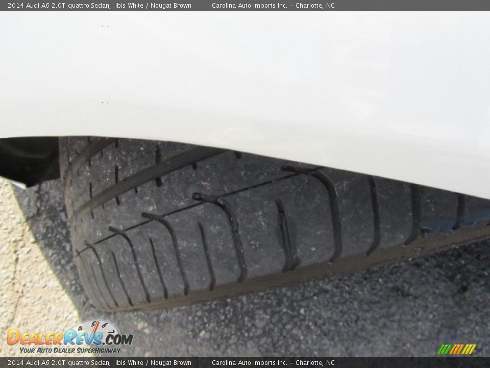 2014 Audi A6 2.0T quattro Sedan Ibis White / Nougat Brown Photo #27