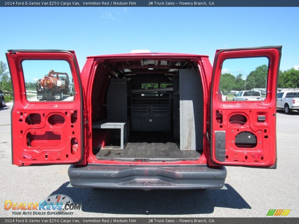 2014 Ford E-Series Van E250 Cargo Van Vermillion Red / Medium Flint Photo #11