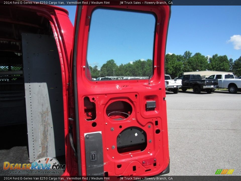 2014 Ford E-Series Van E250 Cargo Van Vermillion Red / Medium Flint Photo #13