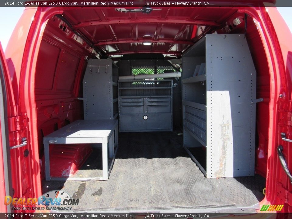2014 Ford E-Series Van E250 Cargo Van Vermillion Red / Medium Flint Photo #14