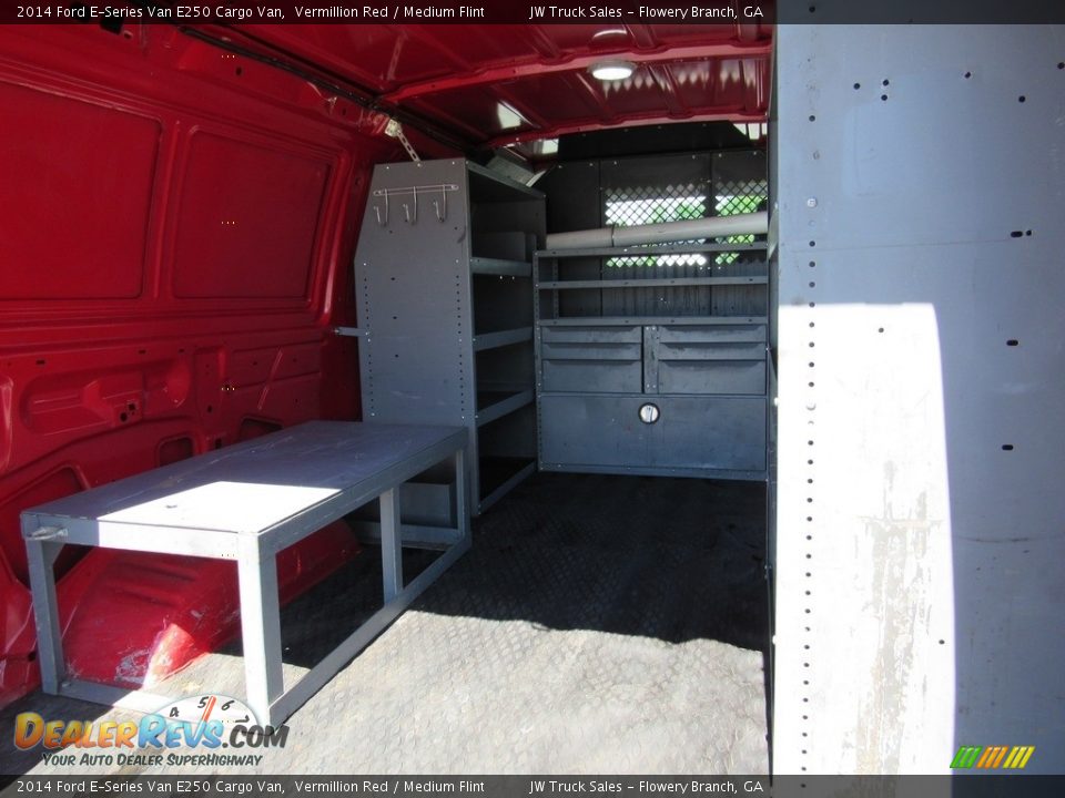 2014 Ford E-Series Van E250 Cargo Van Vermillion Red / Medium Flint Photo #16