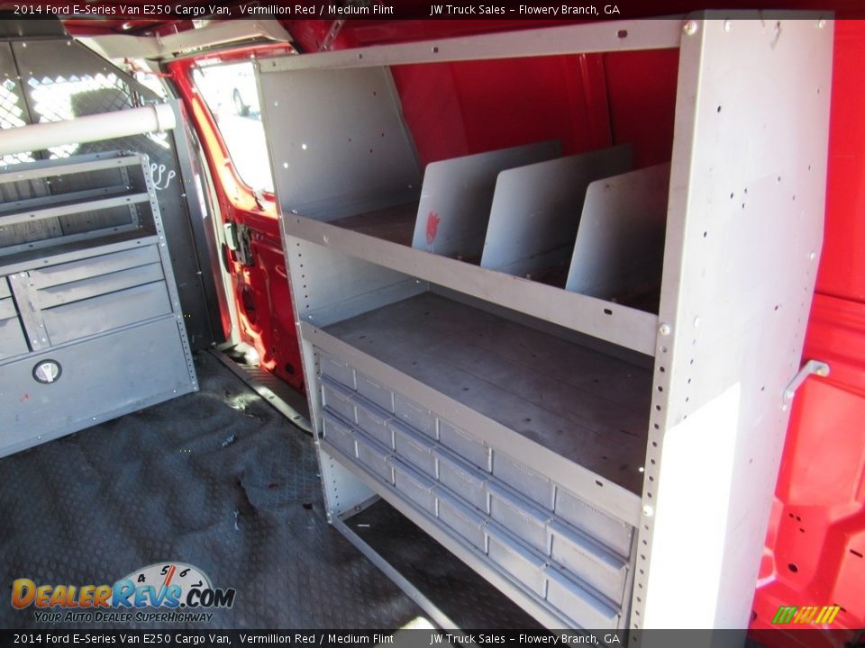 2014 Ford E-Series Van E250 Cargo Van Vermillion Red / Medium Flint Photo #17