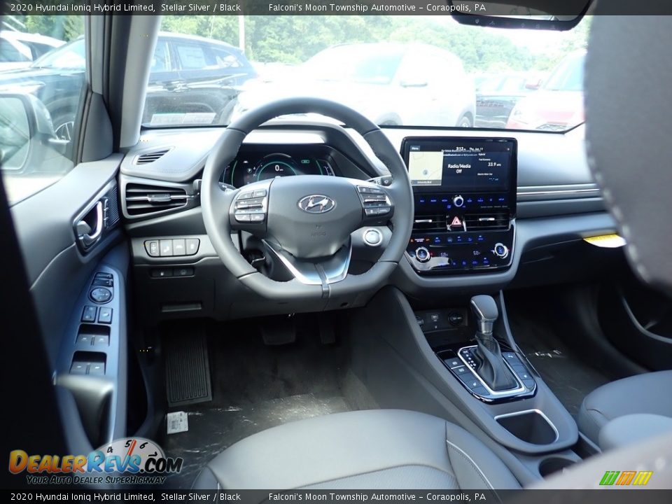 Black Interior - 2020 Hyundai Ioniq Hybrid Limited Photo #9