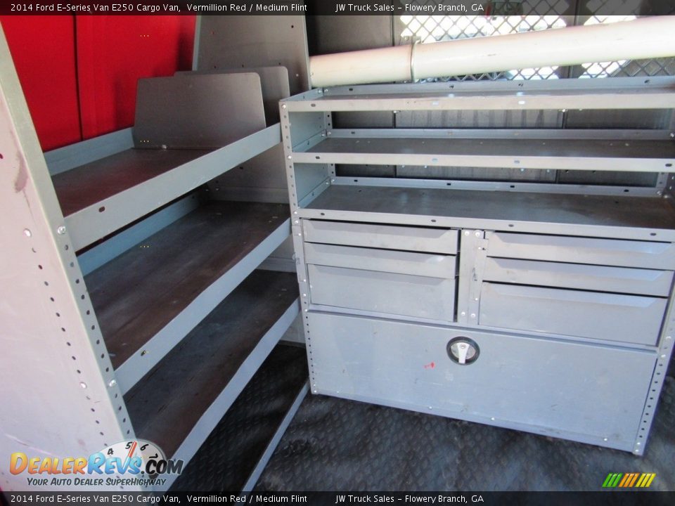 2014 Ford E-Series Van E250 Cargo Van Vermillion Red / Medium Flint Photo #19