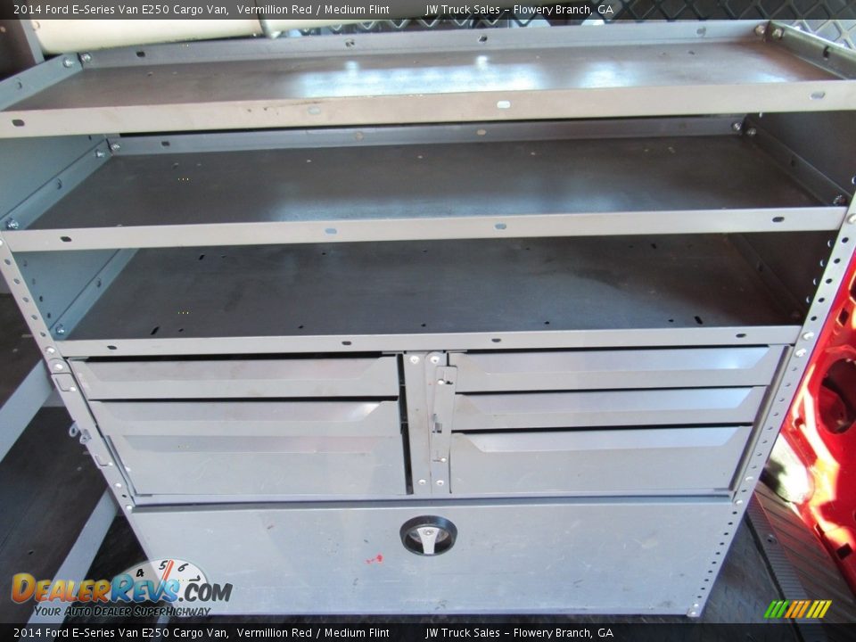 2014 Ford E-Series Van E250 Cargo Van Vermillion Red / Medium Flint Photo #21