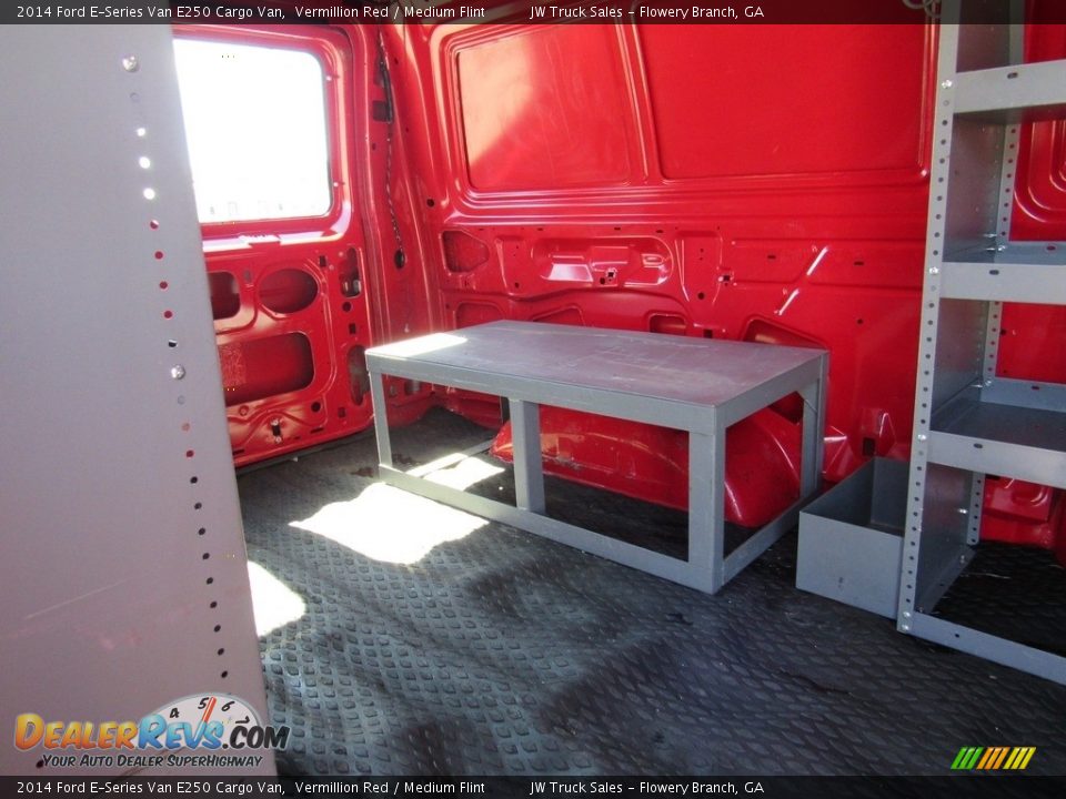 2014 Ford E-Series Van E250 Cargo Van Vermillion Red / Medium Flint Photo #25