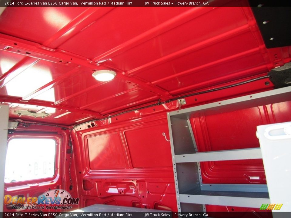 2014 Ford E-Series Van E250 Cargo Van Vermillion Red / Medium Flint Photo #26