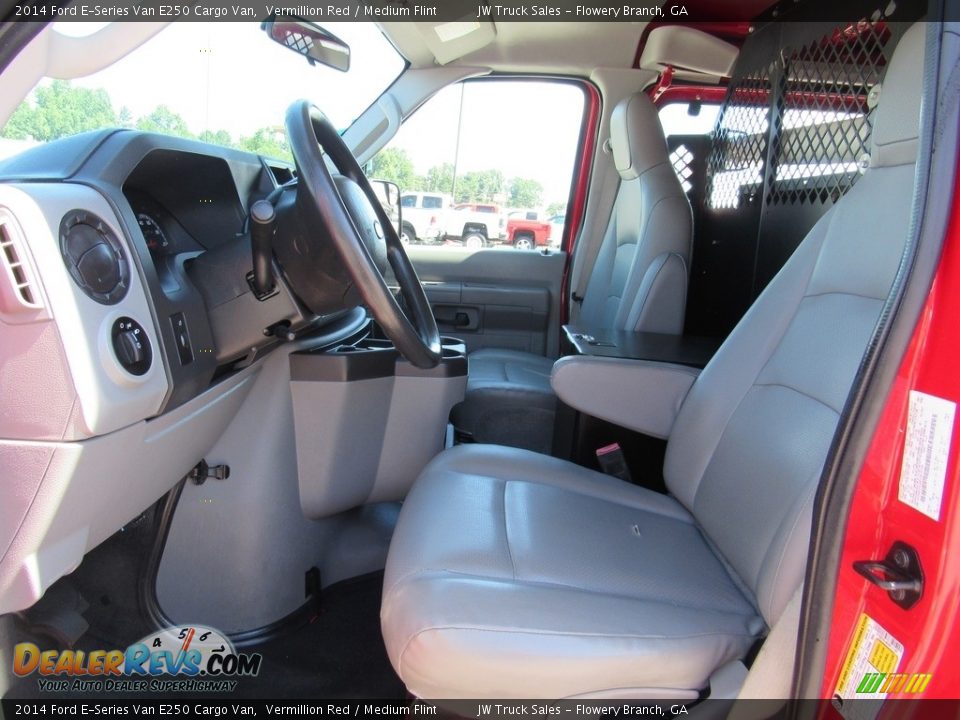 2014 Ford E-Series Van E250 Cargo Van Vermillion Red / Medium Flint Photo #30