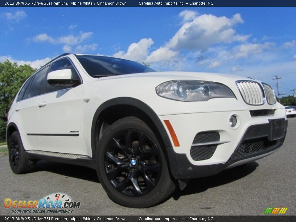 2013 BMW X5 xDrive 35i Premium Alpine White / Cinnamon Brown Photo #1