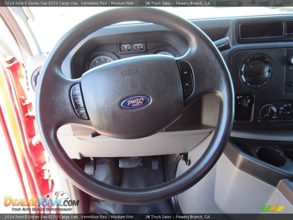 2014 Ford E-Series Van E250 Cargo Van Vermillion Red / Medium Flint Photo #32