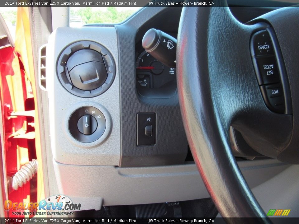2014 Ford E-Series Van E250 Cargo Van Vermillion Red / Medium Flint Photo #35
