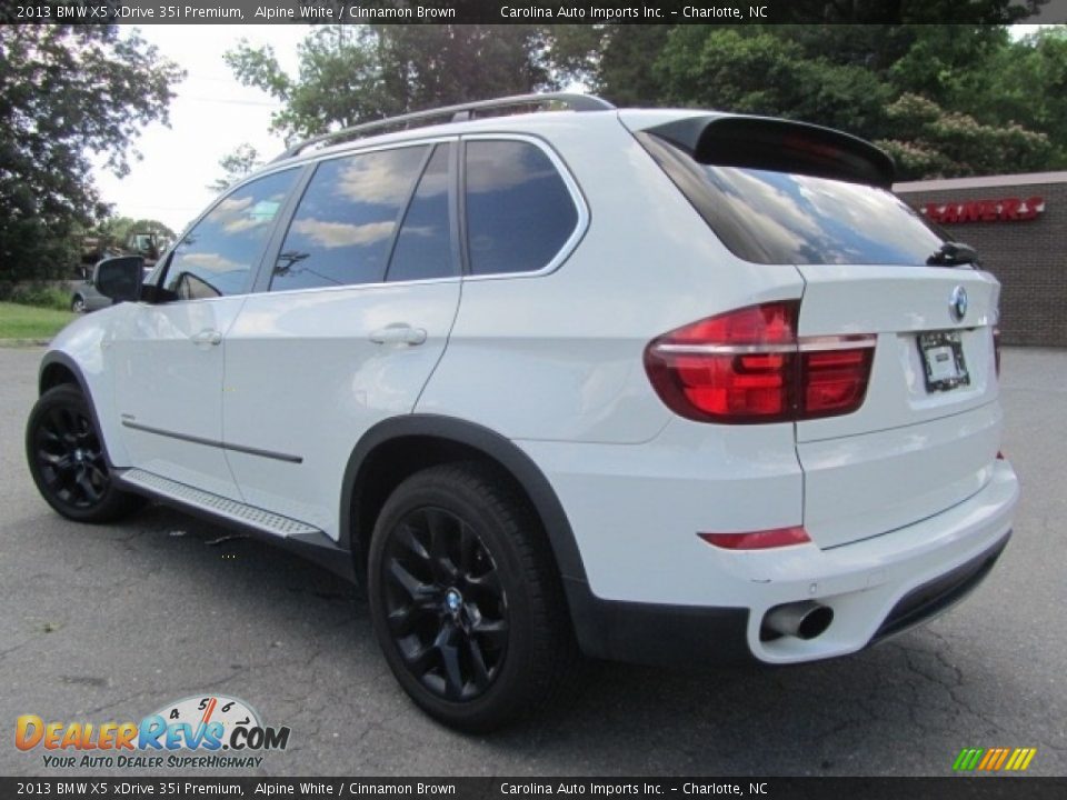 2013 BMW X5 xDrive 35i Premium Alpine White / Cinnamon Brown Photo #8