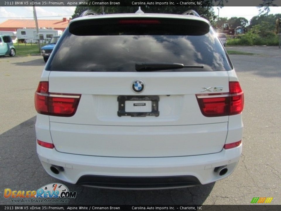 2013 BMW X5 xDrive 35i Premium Alpine White / Cinnamon Brown Photo #9