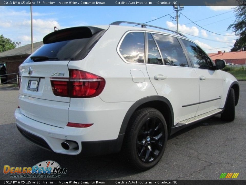 2013 BMW X5 xDrive 35i Premium Alpine White / Cinnamon Brown Photo #10