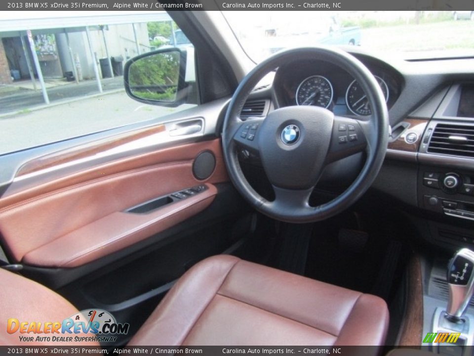2013 BMW X5 xDrive 35i Premium Alpine White / Cinnamon Brown Photo #12