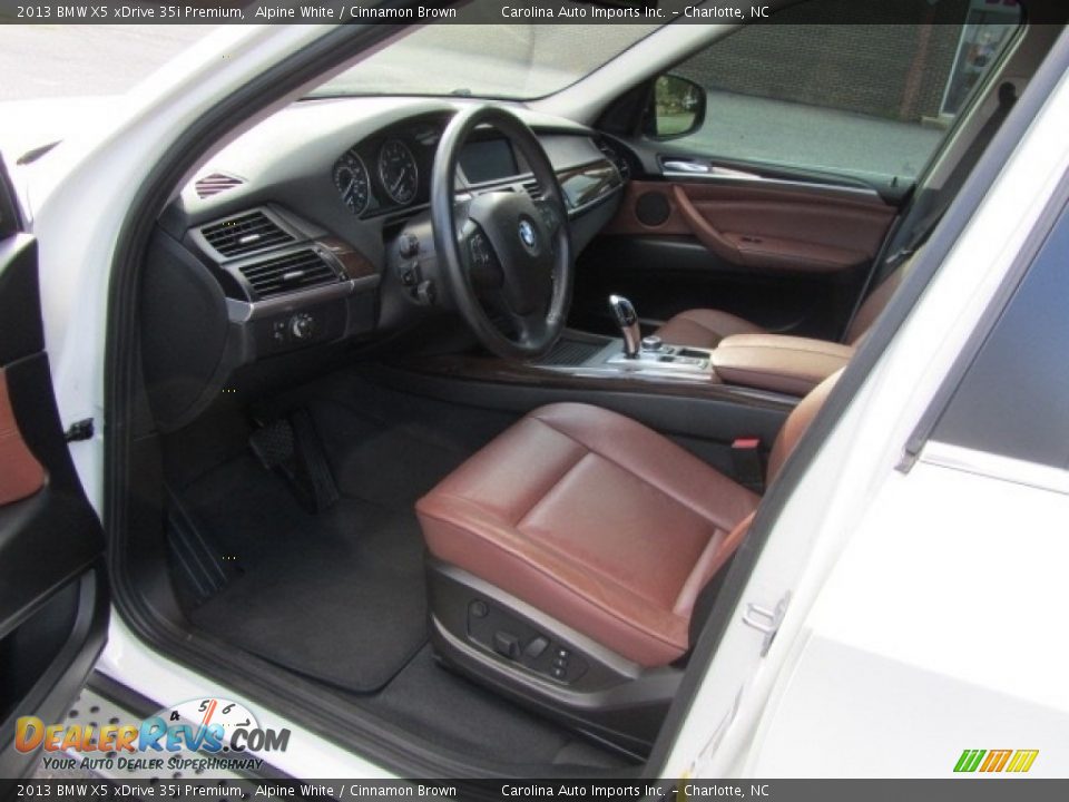 2013 BMW X5 xDrive 35i Premium Alpine White / Cinnamon Brown Photo #17