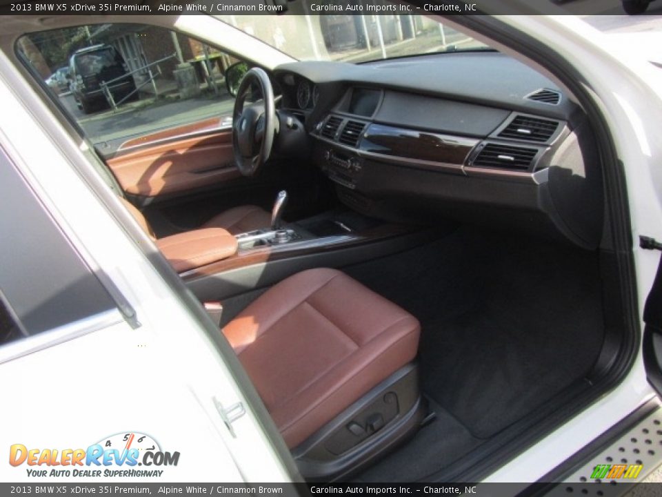 2013 BMW X5 xDrive 35i Premium Alpine White / Cinnamon Brown Photo #21