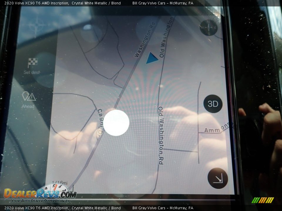 2020 Volvo XC90 T6 AWD Inscription Crystal White Metallic / Blond Photo #13