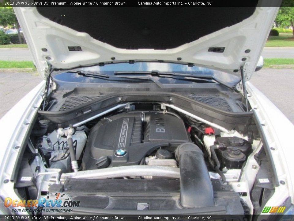 2013 BMW X5 xDrive 35i Premium Alpine White / Cinnamon Brown Photo #25