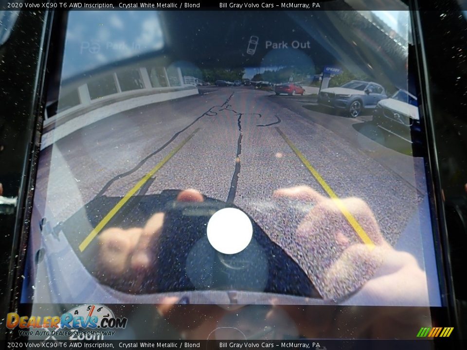 2020 Volvo XC90 T6 AWD Inscription Crystal White Metallic / Blond Photo #14
