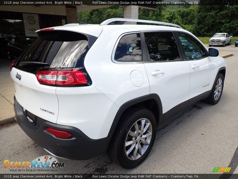 2018 Jeep Cherokee Limited 4x4 Bright White / Black Photo #2