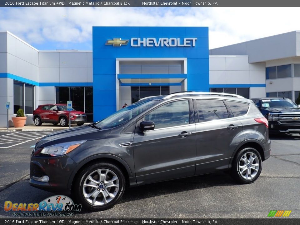 2016 Ford Escape Titanium 4WD Magnetic Metallic / Charcoal Black Photo #1