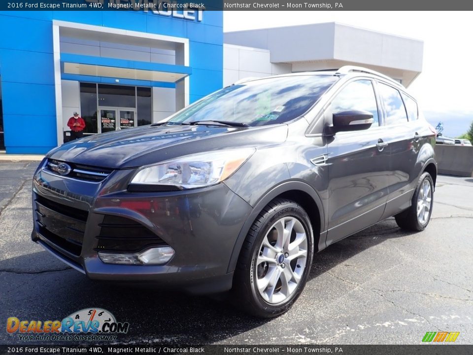 2016 Ford Escape Titanium 4WD Magnetic Metallic / Charcoal Black Photo #2