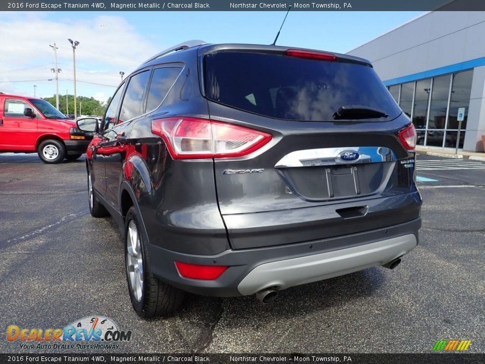 2016 Ford Escape Titanium 4WD Magnetic Metallic / Charcoal Black Photo #5