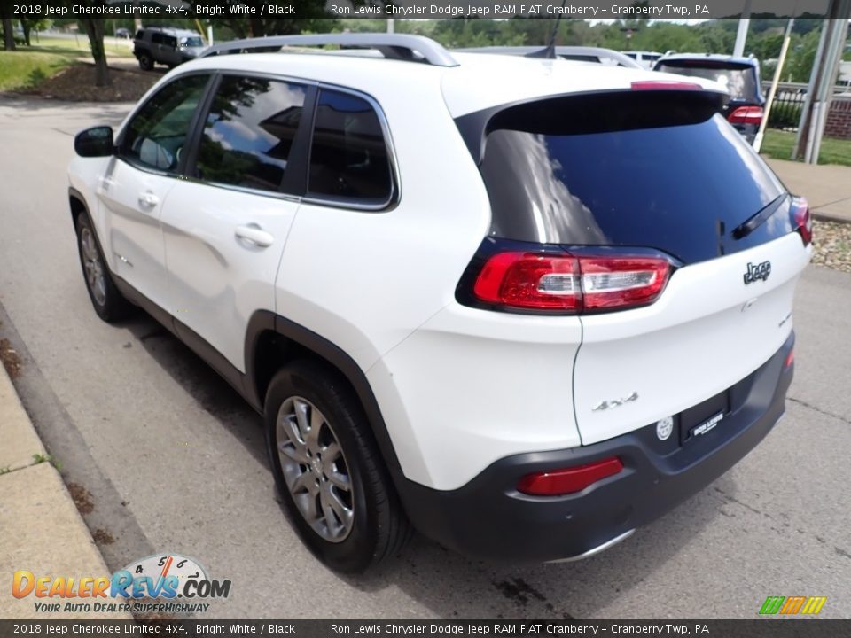 2018 Jeep Cherokee Limited 4x4 Bright White / Black Photo #7