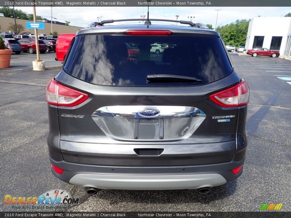 2016 Ford Escape Titanium 4WD Magnetic Metallic / Charcoal Black Photo #6