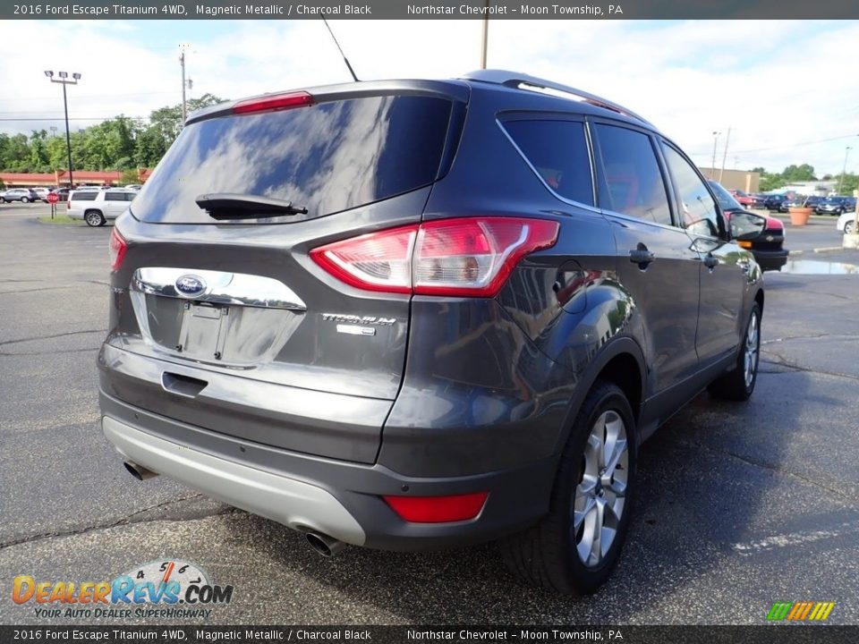 2016 Ford Escape Titanium 4WD Magnetic Metallic / Charcoal Black Photo #8