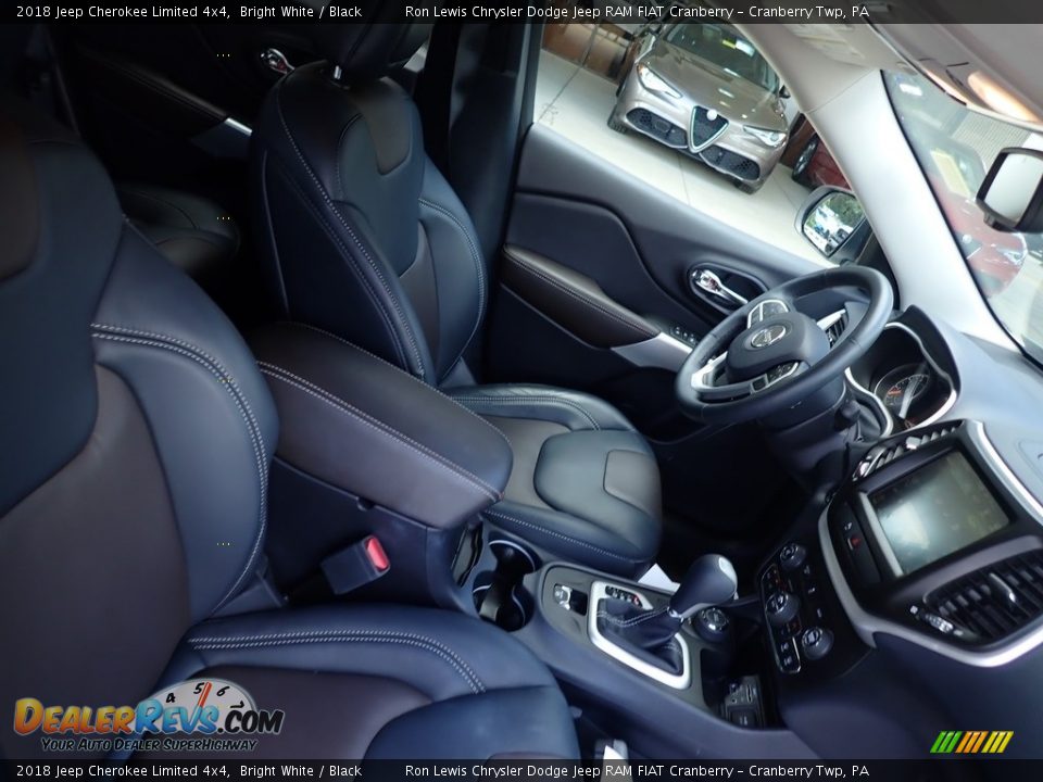 2018 Jeep Cherokee Limited 4x4 Bright White / Black Photo #11