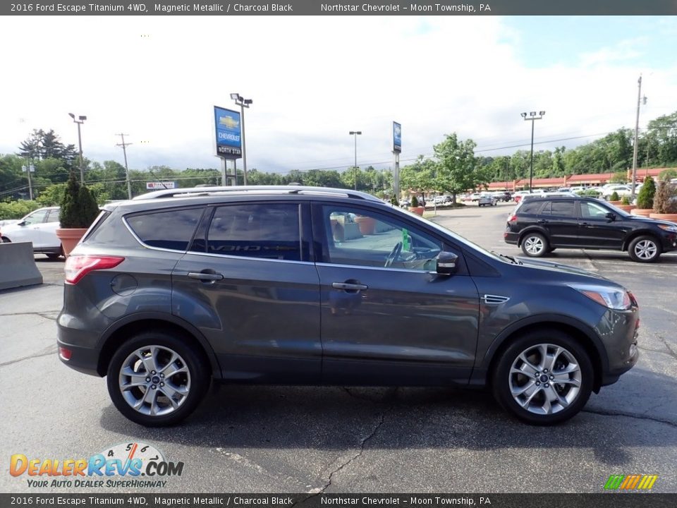 2016 Ford Escape Titanium 4WD Magnetic Metallic / Charcoal Black Photo #10