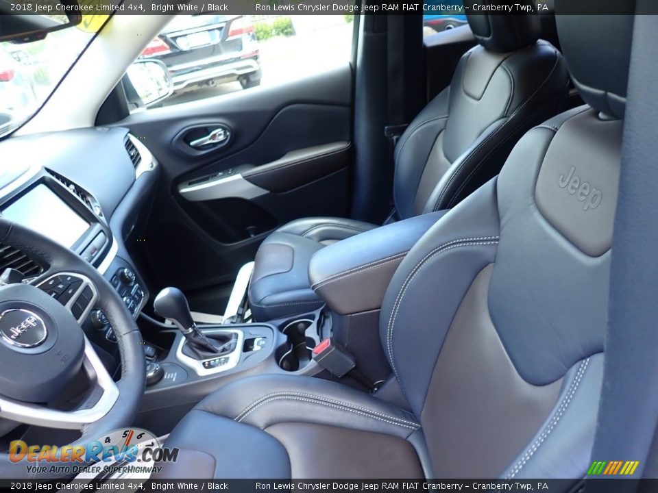 2018 Jeep Cherokee Limited 4x4 Bright White / Black Photo #13
