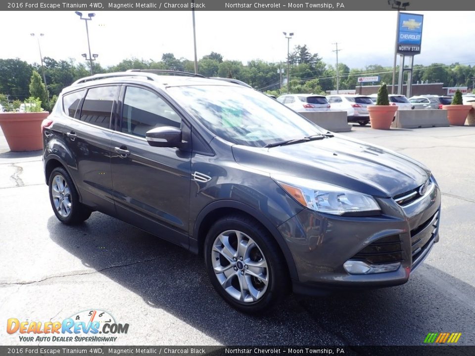 2016 Ford Escape Titanium 4WD Magnetic Metallic / Charcoal Black Photo #11