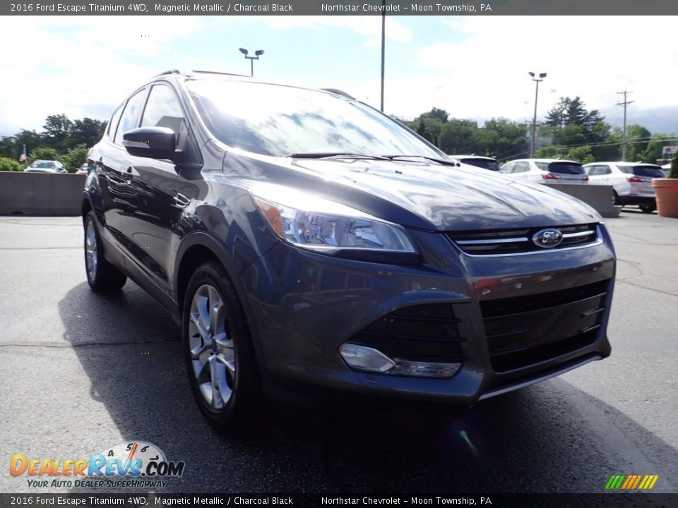 2016 Ford Escape Titanium 4WD Magnetic Metallic / Charcoal Black Photo #12