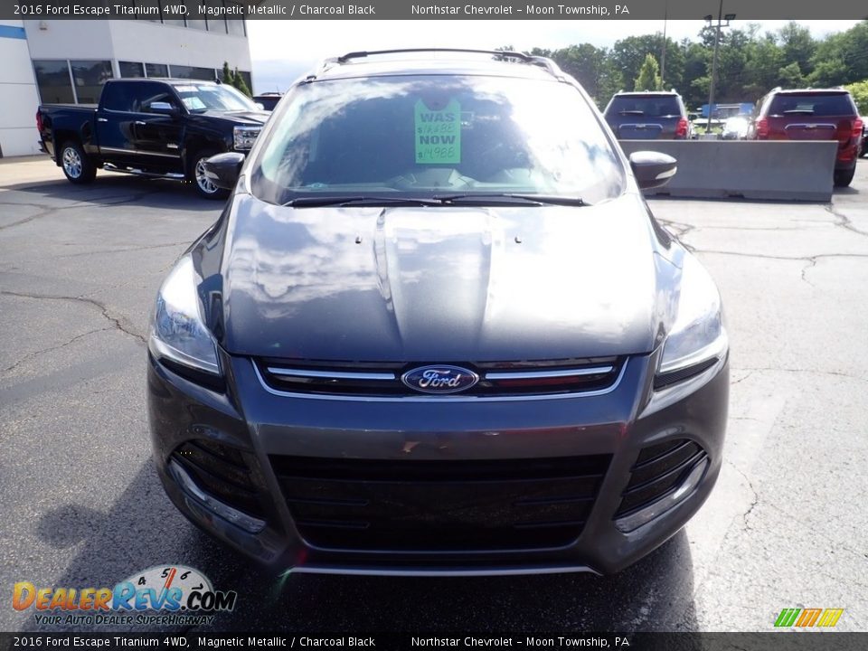 2016 Ford Escape Titanium 4WD Magnetic Metallic / Charcoal Black Photo #13