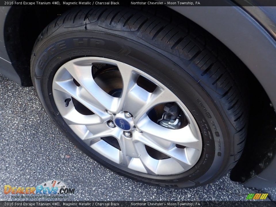 2016 Ford Escape Titanium 4WD Magnetic Metallic / Charcoal Black Photo #14