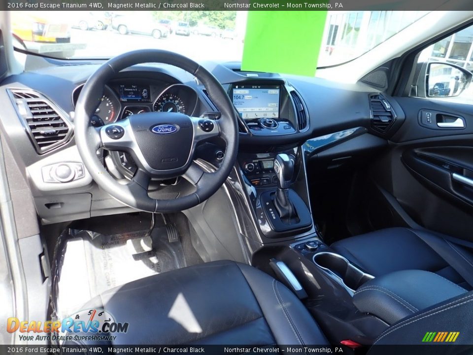 2016 Ford Escape Titanium 4WD Magnetic Metallic / Charcoal Black Photo #23