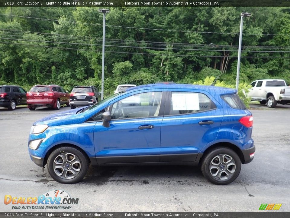 2019 Ford EcoSport S Lightning Blue Metallic / Medium Stone Photo #5