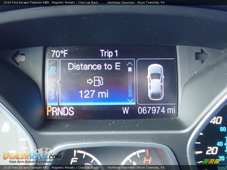 2016 Ford Escape Titanium 4WD Magnetic Metallic / Charcoal Black Photo #29
