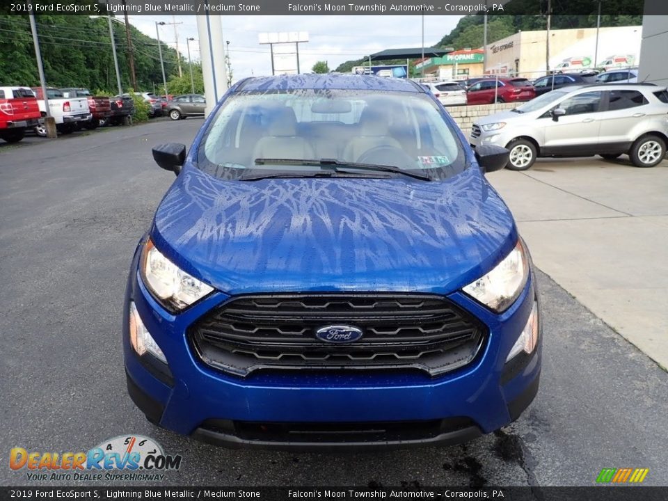 2019 Ford EcoSport S Lightning Blue Metallic / Medium Stone Photo #7